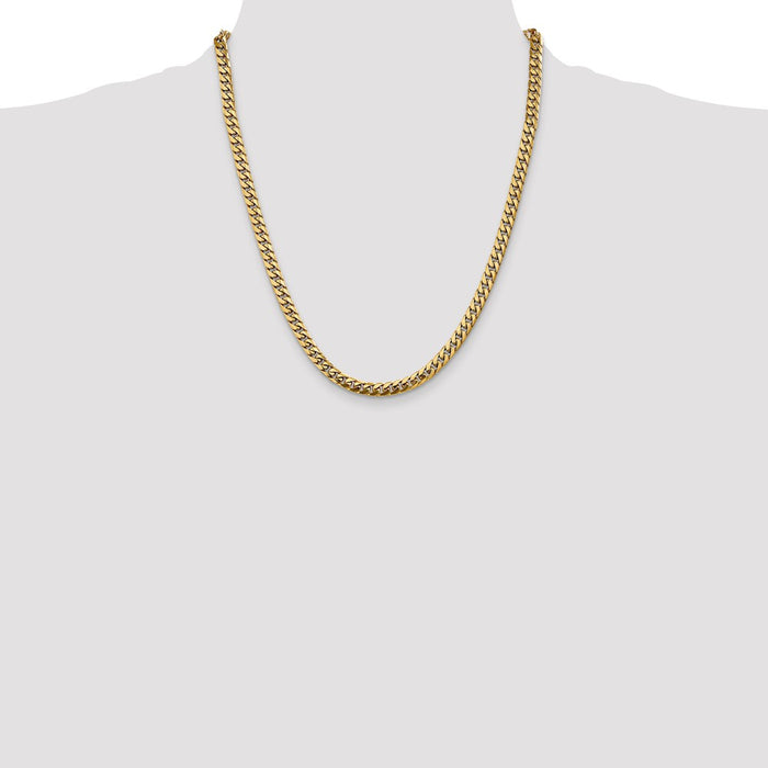 Buy Stylish 14K Solid Miami Cuban Link Chain - 22 Inch, 5mm, Affordable Luxury-4