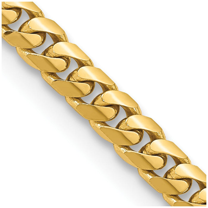 Buy Stylish 14K Solid Miami Cuban Link Chain - 22 Inch, 5mm, Affordable Luxury-1