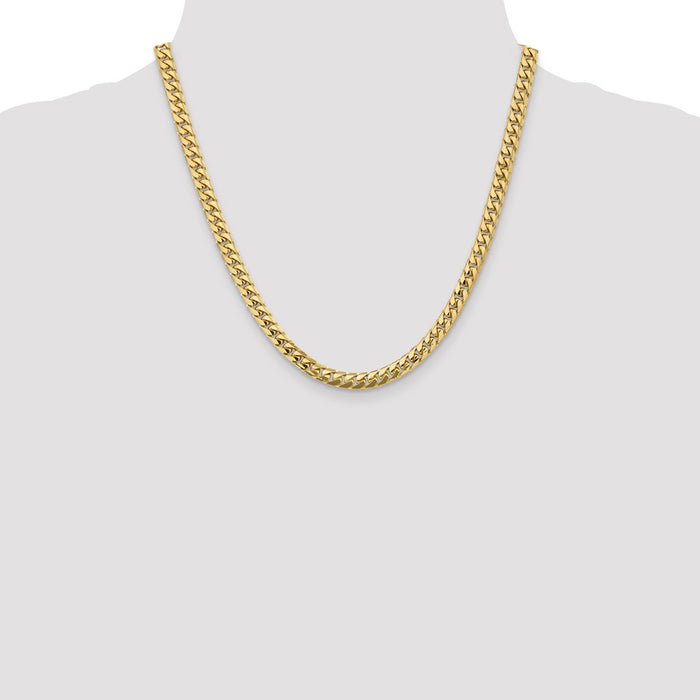 High-Quality 14K Gold Miami Cuban Link Chain - 20 Inch, 5.5mm | Stylish Value!-4