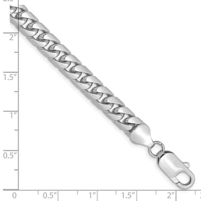 Shop Stylish 14K White Gold 6.25mm Solid Miami Cuban Link Chain - Luxury Value-2