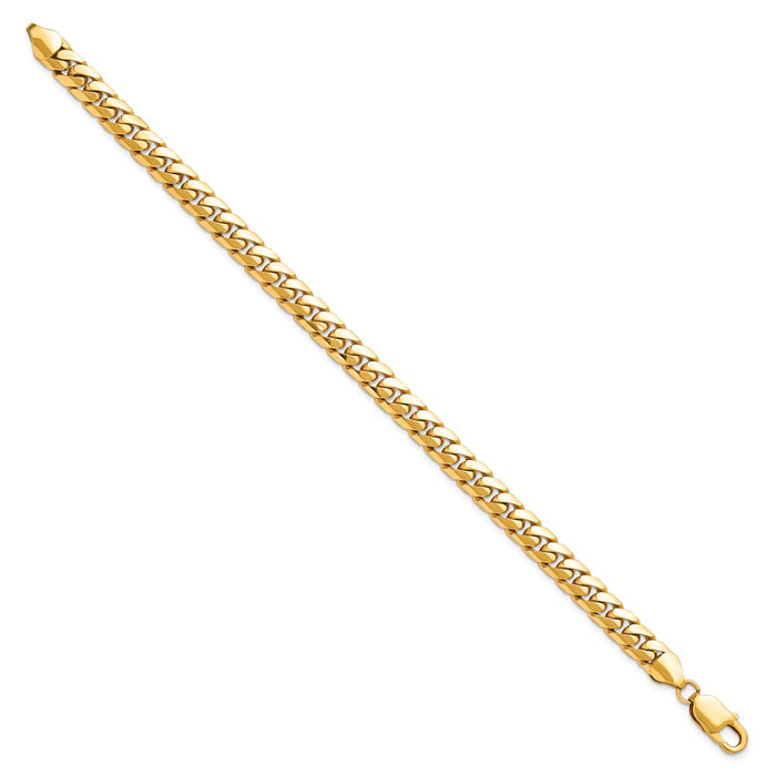 High-Quality 14K Gold Miami Cuban Link Bracelet - 8.5 Inch, Stylish 6.75mm-2