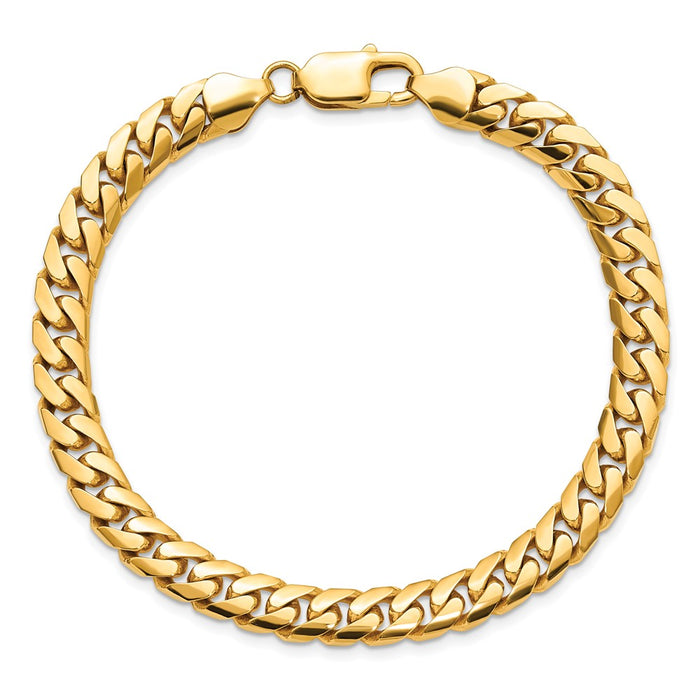 High-Quality 14K Gold Miami Cuban Link Bracelet - 8.5 Inch, Stylish 6.75mm-4