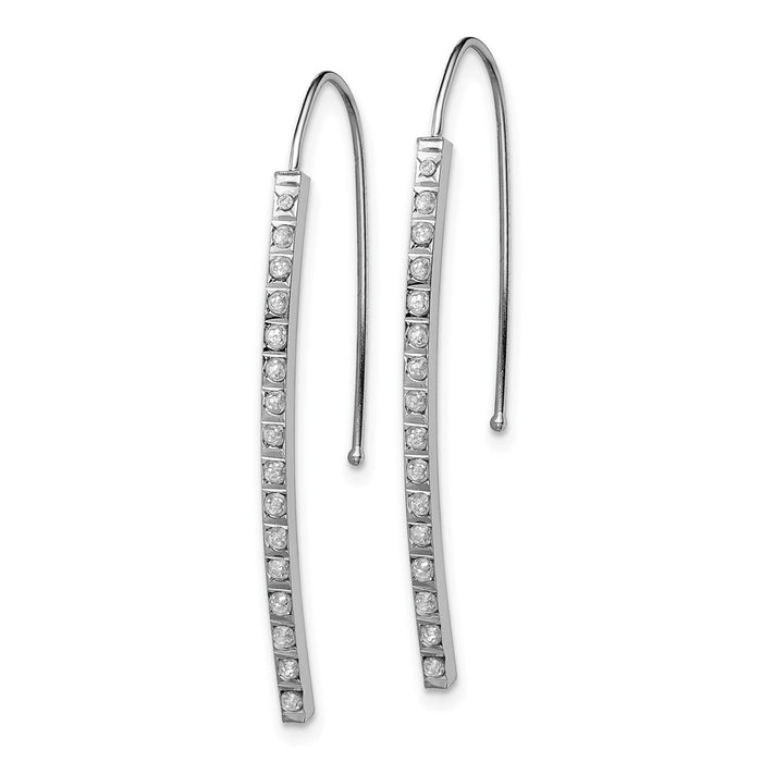 Buy Stylish 14K White Gold Diamond Enchantment Earrings - Luxury Design-2