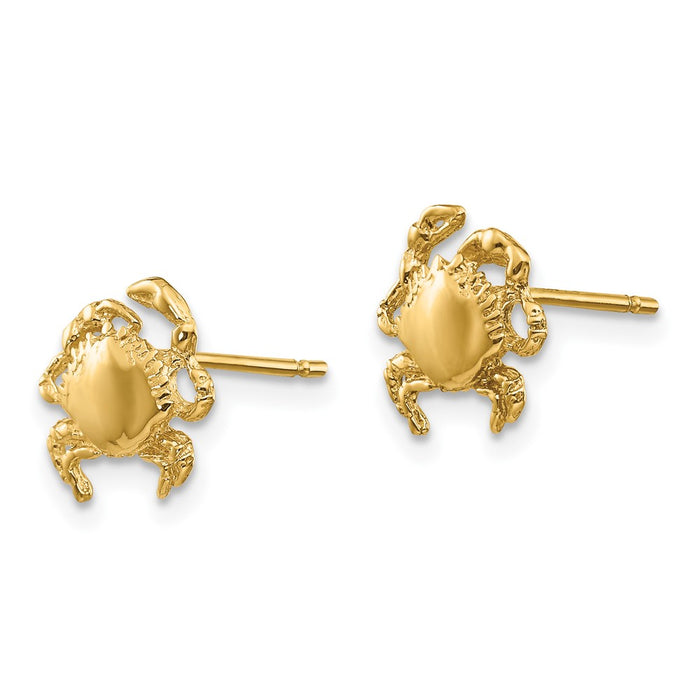 Buy Stylish 14K Gold Crab Earrings - Exclusive Design, Lightweight & Affordable-2