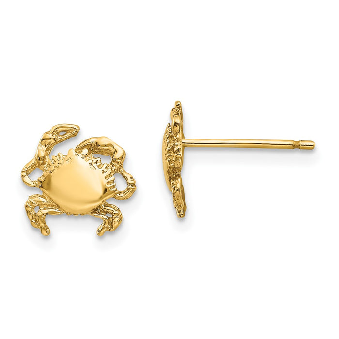 Buy Stylish 14K Gold Crab Earrings - Exclusive Design, Lightweight & Affordable-1