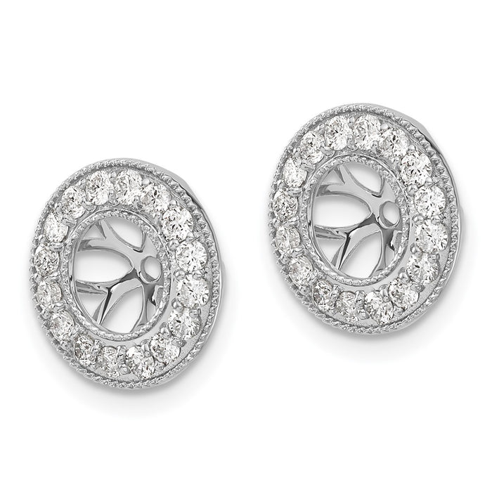 Buy Exclusive 14K White Gold Earrings with 5/8 Carat Lab-Grown Diamonds-2