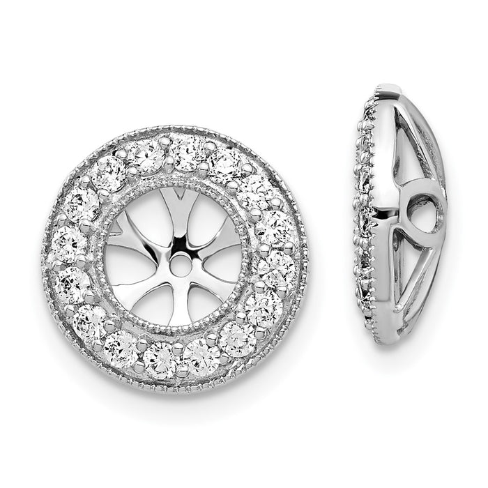 Buy Exclusive 14K White Gold Earrings with 5/8 Carat Lab-Grown Diamonds-1