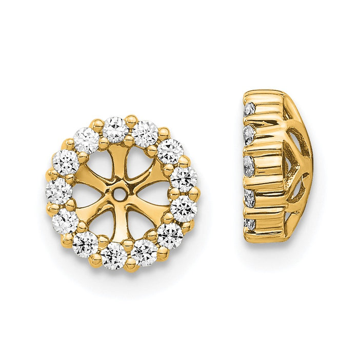 Shop Exclusive 14K Gold Earring Jacket with 1/4 Carat Lab Grown Diamond-1