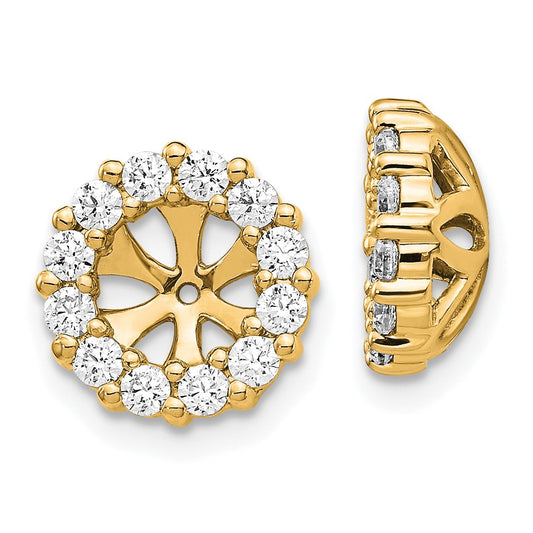 Buy Exclusive 14K Gold Earring Jacket with 3/4 Carat Lab-Grown Diamond