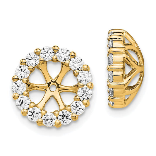 Shop Exclusive 14K Gold Earring Jacket with 1 Carat Lab-Grown Diamond - Stylish & Affordable!
