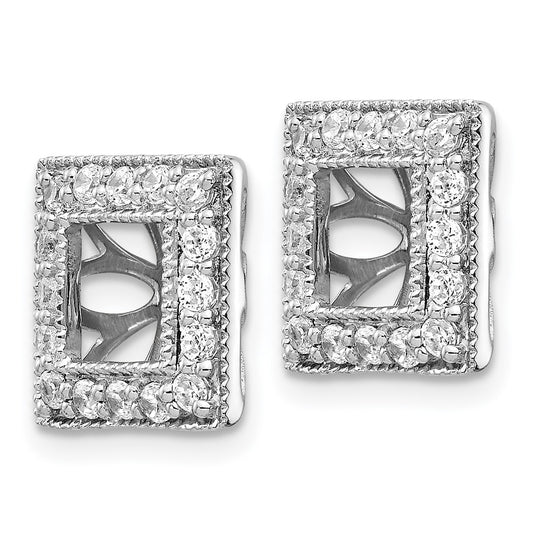 Buy 14K White Gold 1/2 Carat Lab-Grown Diamond Earrings - Stylish Value!