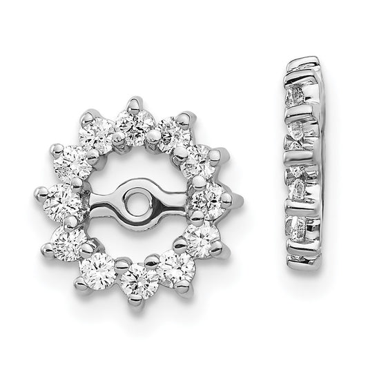Shop 14K White Gold 1/2 Carat Lab-Grown Diamond Earring Jackets - Stylish Value!