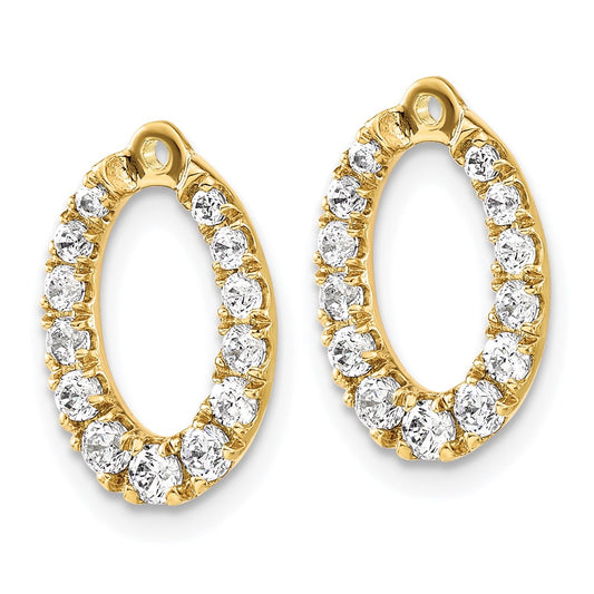 Buy Exclusive 14K Gold 5/8 Carat Lab-Grown Diamond Earring Jackets - Stylish Value