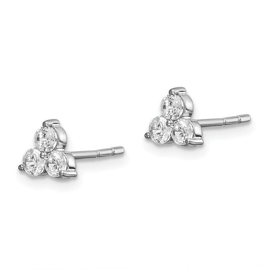 Shop Exclusive 14K White Gold 1/2 Carat Lab-Grown Diamond Stud Earrings - Stylish!