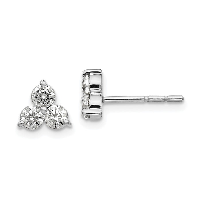 Shop Exclusive 14K White Gold 3/4 Carat VS DEF Lab-Grown Diamond Earrings-1