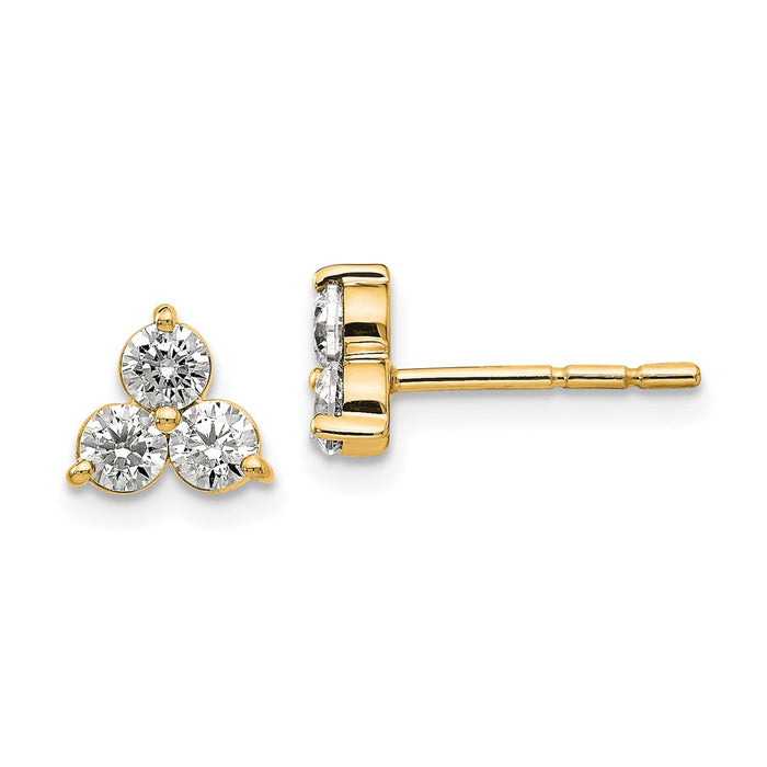 Shop Exclusive 14K Gold 3/4 Carat VS DEF Lab-Grown Diamond Earrings-1