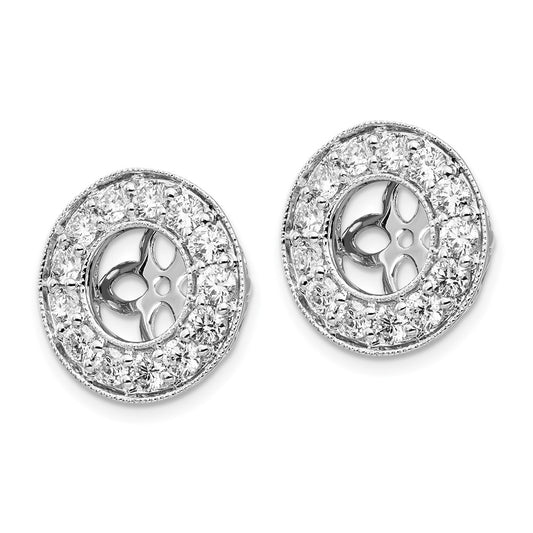 Shop Exclusive 14K White Gold 1.25 Carat Lab-Grown Diamond Earring Jackets - Stylish Value!