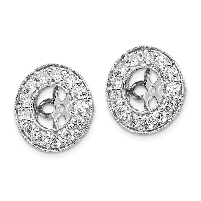 Shop Exclusive 14K White Gold 1.25 Carat Lab-Grown Diamond Earring Jackets - Stylish Value!-2