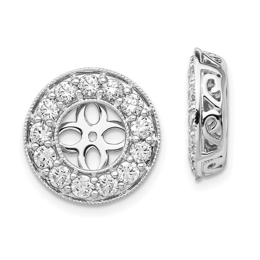 Shop Exclusive 14K White Gold 1.25 Carat Lab-Grown Diamond Earring Jackets - Stylish Value!