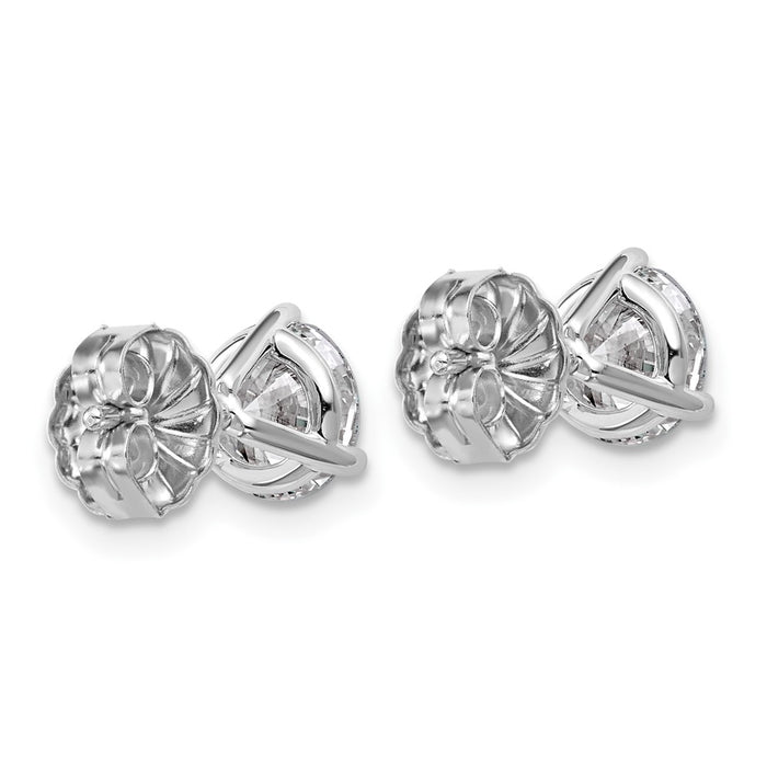 Buy Exclusive 14K White Gold 2.5 ctw Lab-Grown Diamond Stud Earrings, Stylish & Heavyweight Design-4