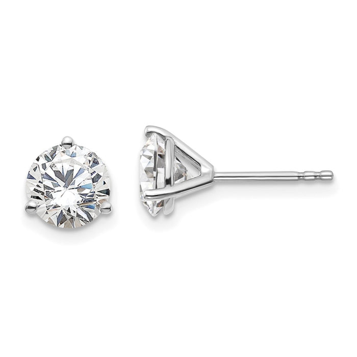 Shop Exclusive 14K White Gold 2.5 ctw Lab-Grown Diamond Stud Earrings - Stylish & Durable!-1
