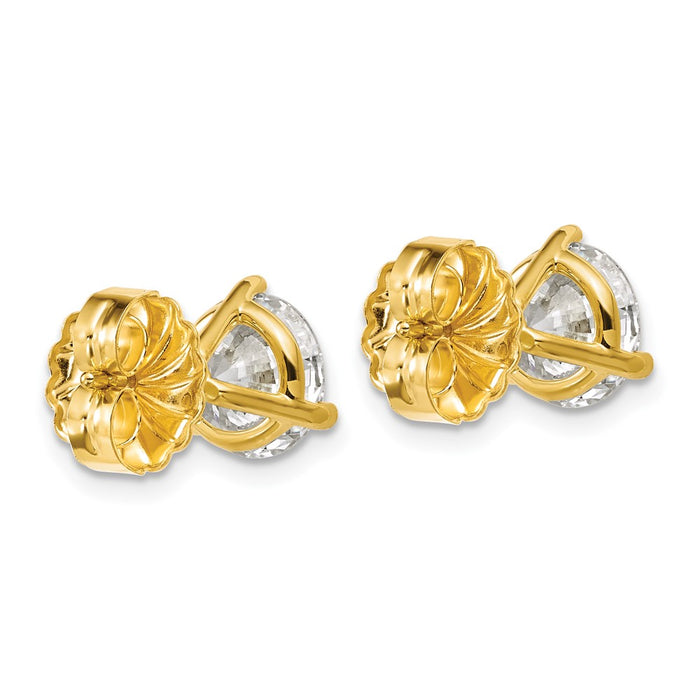 Exclusive 14K Gold 4 Carat Lab-Grown Diamond Stud Earrings | Stylish Value-4