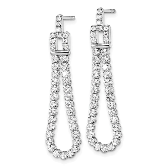 Buy Exclusive 14K White Gold 1.625 Carat Lab-Grown Diamond Earrings - Stylish Value-2