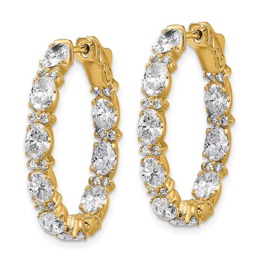 Buy Exclusive 14K Gold Diamond Hoop Earrings - Stylish VS/SI Clarity Design