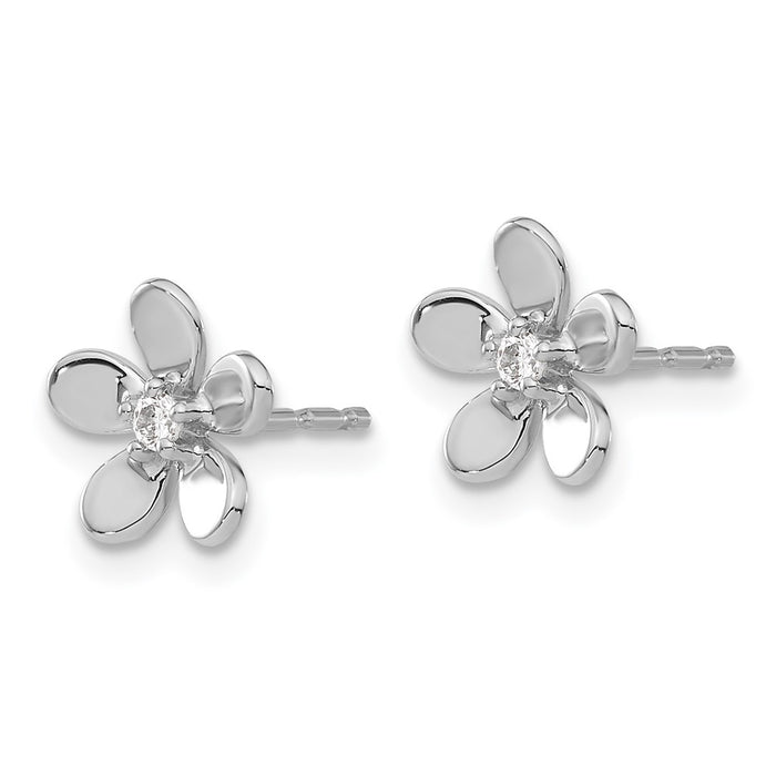 Buy Exclusive 14K White Gold Diamond Stud Earrings - Stylish & Affordable!-2