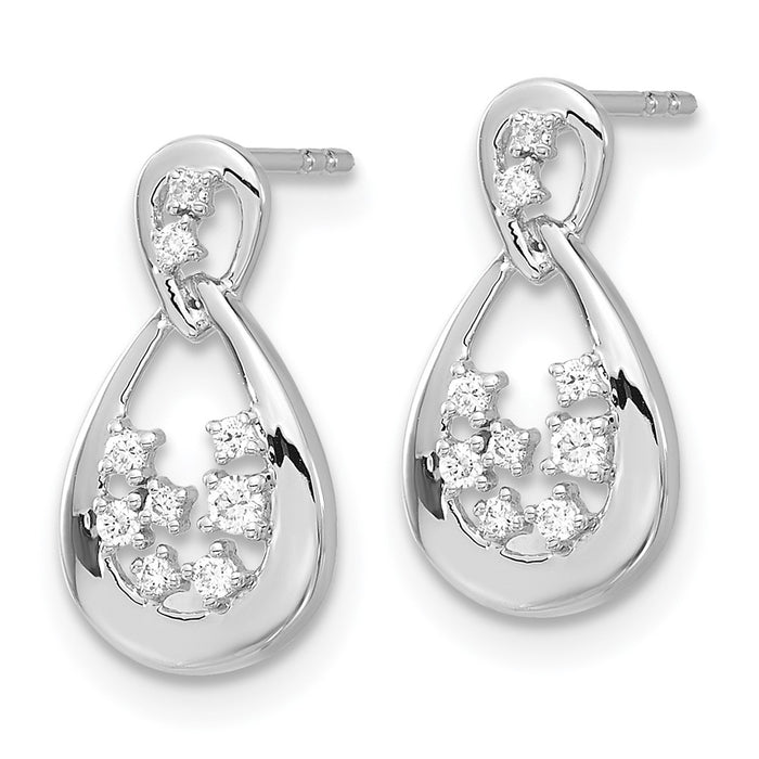 Buy Exclusive 14K White Gold Diamond Stud Earrings - Stylish & Affordable Value-2