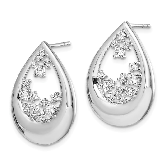Shop 14K White Gold Diamond Stud Earrings - Stylish & Affordable Luxury!-2