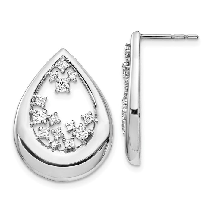 Shop 14K White Gold Diamond Stud Earrings - Stylish & Affordable Luxury!-1