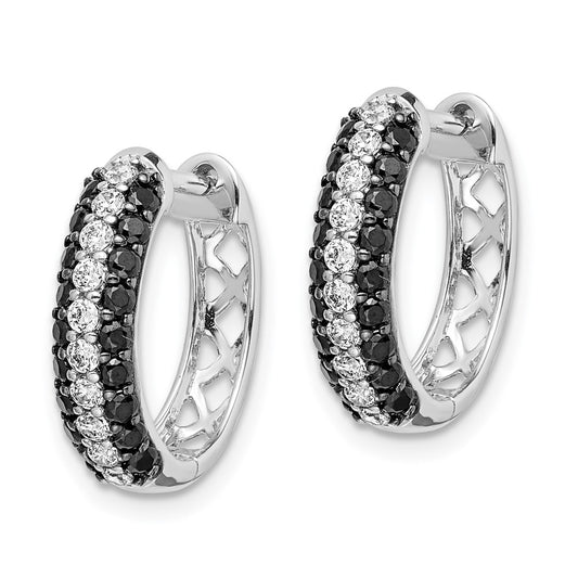Buy Exclusive 14K White Gold Hinged Hoop Earrings with Diamonds - Stylish Value!