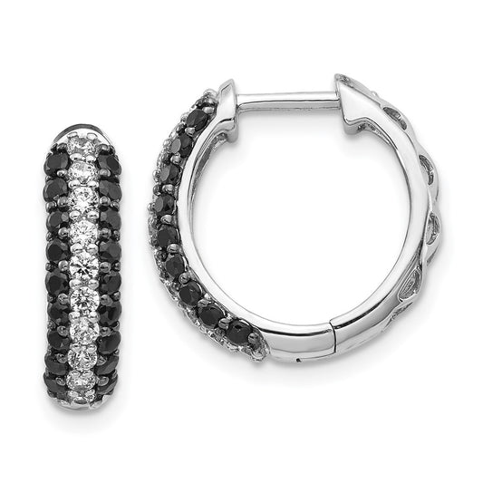 Buy Exclusive 14K White Gold Hinged Hoop Earrings with Diamonds - Stylish Value!