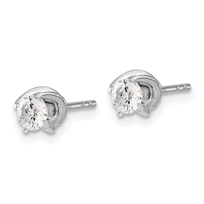 Buy Exclusive 14K White Gold Twisted Diamond Earrings - Stylish & Elegant Design-2