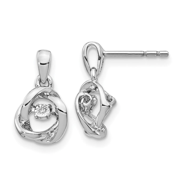 Exclusive 14K White Gold Diamond Earrings - Stylish & Affordable Luxury Design-1