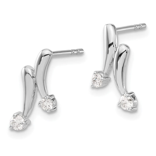 Shop Stylish 14K White Gold Diamond Stud Earrings - Luxury Jewelry Deal!