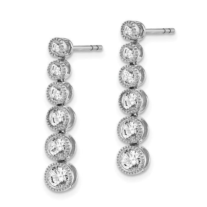 Shop Exclusive 14K White Gold 1 Carat VS DEF Lab-Grown Diamond Earrings-2