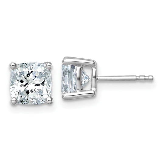 Buy 14K White Gold 3.0 ctw Cushion Cut Lab-Grown Diamond Earrings | Stylish Value