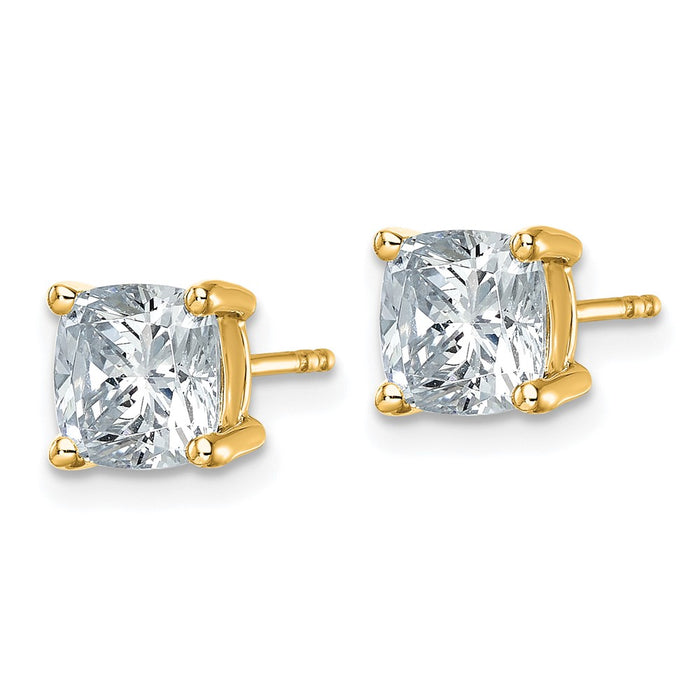 Buy Exclusive 14K Yellow Gold Heavyweight 3 Carat Lab-Grown Diamond Studs-2
