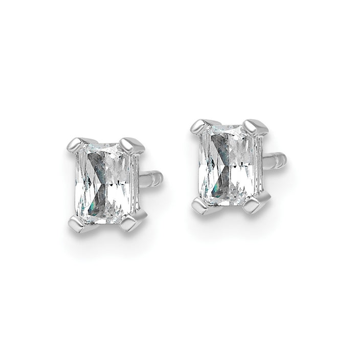 Buy Exclusive 14K White Gold 1/2 ct Lab Grown Diamond Stud Earrings-2