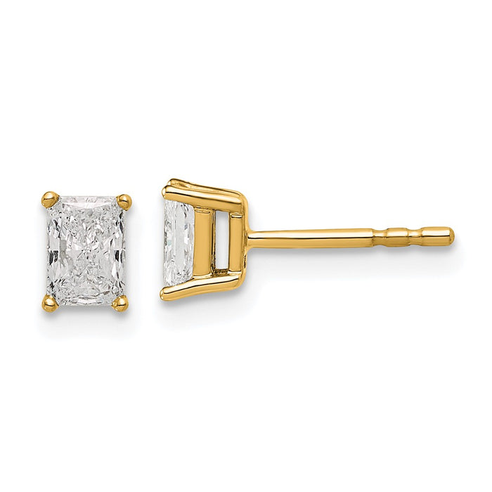 Shop Exclusive 14K Gold Lab-Grown Diamond Stud Earrings - 2/3 ctw, Stylish Design-1