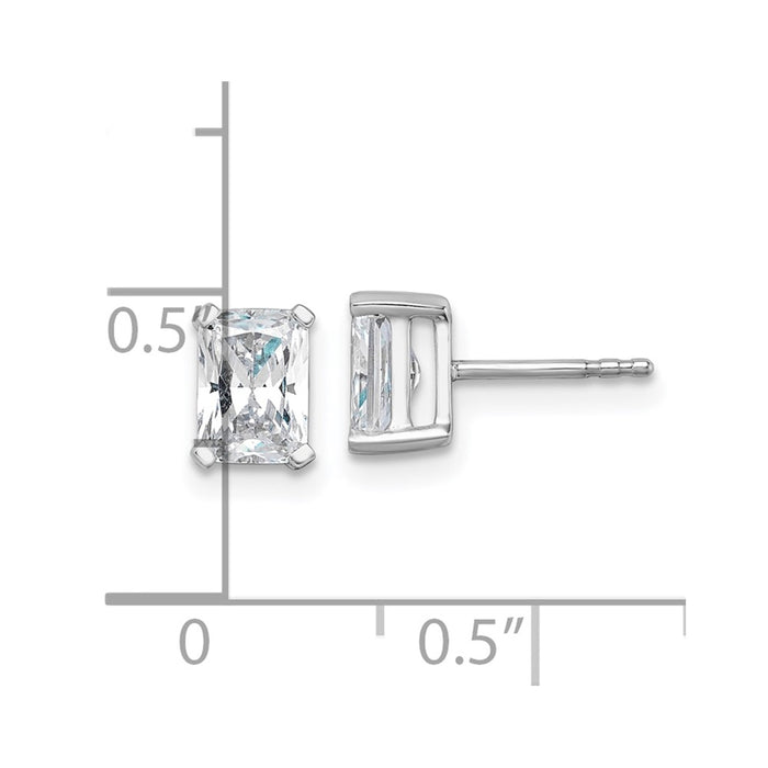 Shop 14K White Gold 1.5 ctw Lab-Grown Diamond Stud Earrings - Luxury Value-4