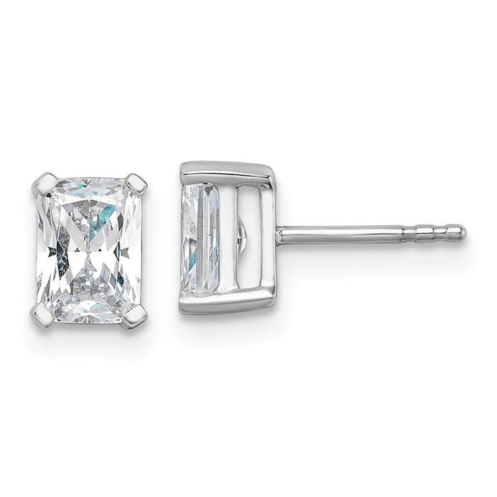 Shop Exclusive 1.5 ctw Lab-Grown Diamond Stud Earrings in 14K White Gold-1