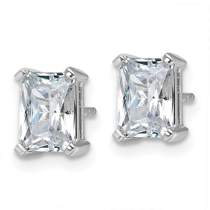 Shop Exclusive 14K White Gold 3 Carat Lab-Grown Diamond Stud Earrings-2
