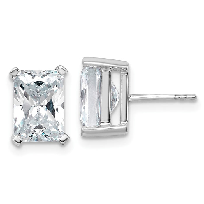 Shop Exclusive 14K White Gold 5 ct Lab-Grown Diamond Stud Earrings - Stylish Value!-1