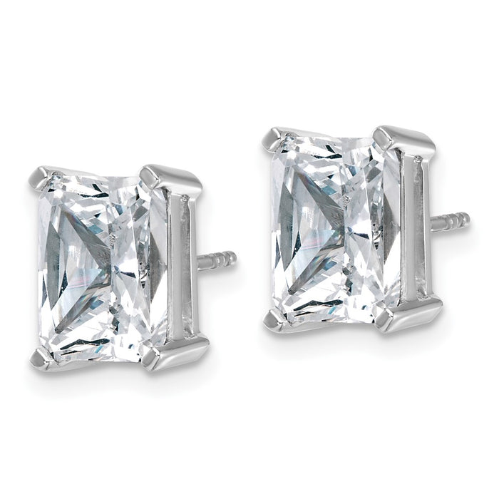 Shop Stylish 14K White Gold 6 ct Lab-Grown Diamond Stud Earrings - Luxury Quality-2