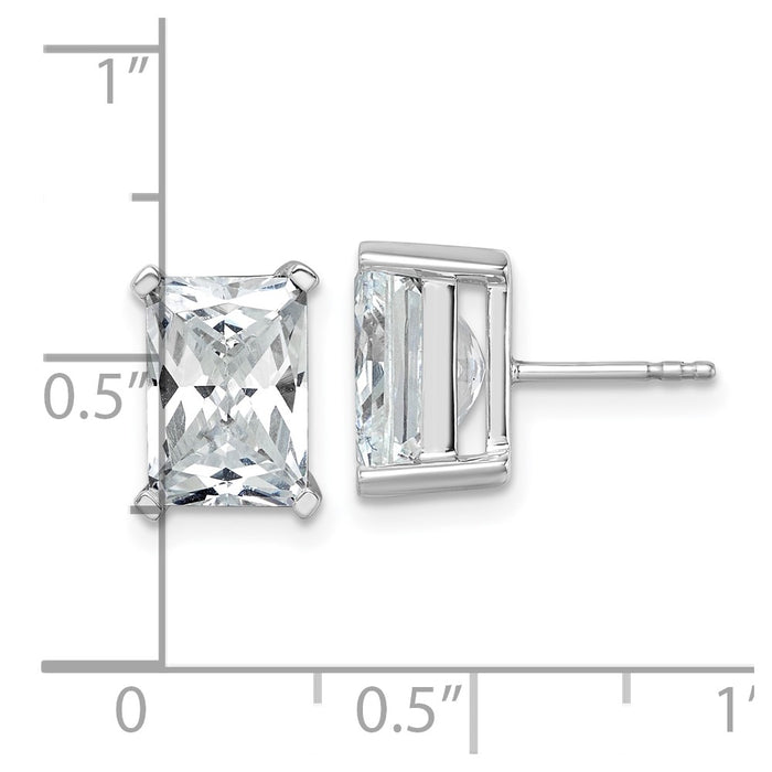 Shop Stylish 14K White Gold 6 ct Lab-Grown Diamond Stud Earrings - Luxury Quality-4