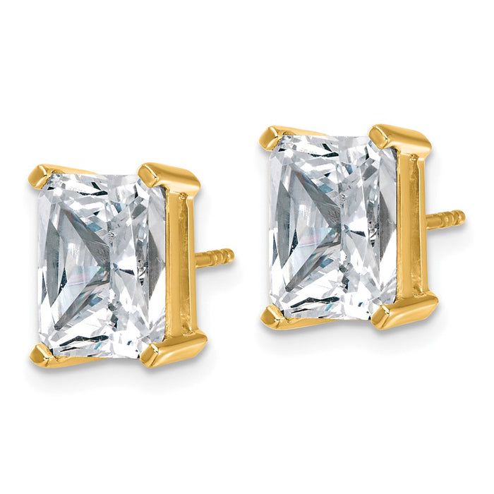 Shop Exclusive 6 Carat 14K Gold Lab Grown Diamond Stud Earrings - Stylish Value!-2