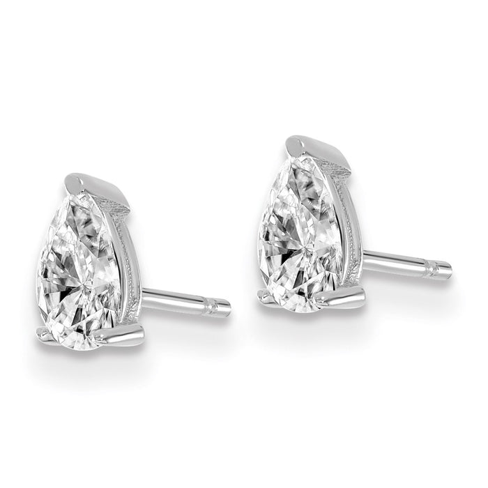 Buy Stylish 14K White Gold Heavyweight 2/3 ct Lab Grown Diamond Earrings-2